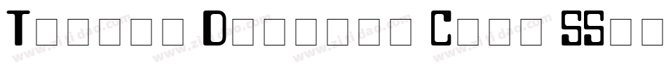 Twosie Display Caps SSi字体转换